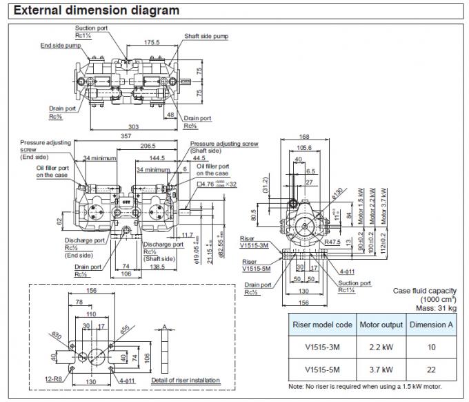 Daikin V1515A23R-95 Dual Pump